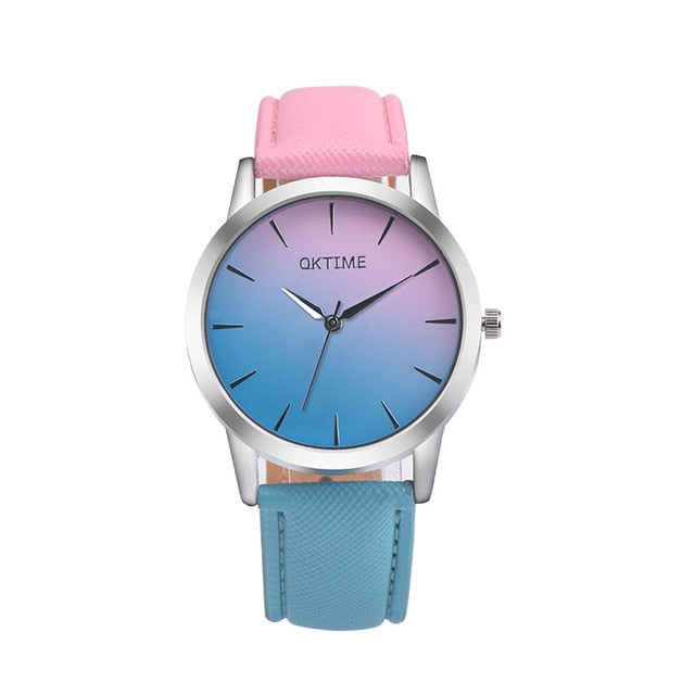 Luxury Watch Retro Rainbow Design Classic Women Watch